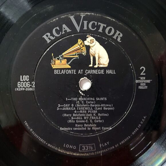 Harry Belafonte 2LP - Belafonte At Carnegie Hall: The Complete Concert - Picture 4 of 4